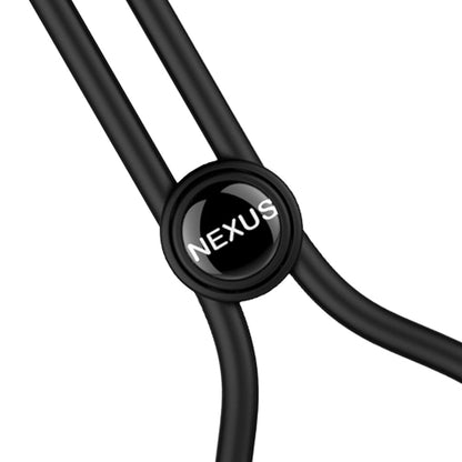 NEXUS - FORGE ADJUSTABLE VIBRATING COCK RING BLACK
