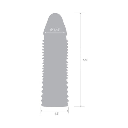 ELECTRIC EEL - BLUE LINE 6.5 IN. TRIPLE SENSATION PENIS ENHANCING SLEEVE EXTENSION