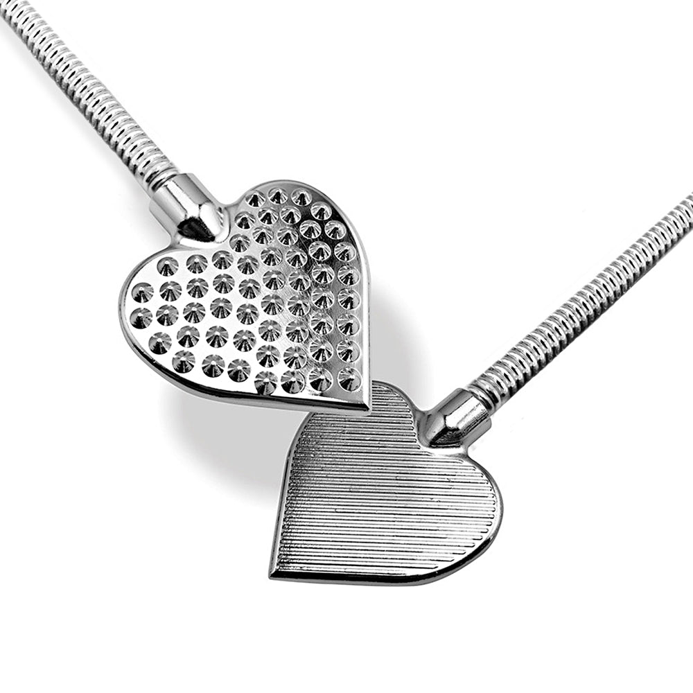 GLOBAL NOVELTIES - NIXIE METAL RIDING CROP FLAMING HEART