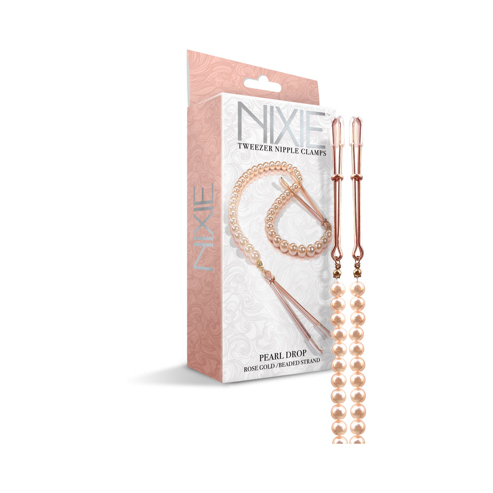 GLOBAL NOVELTIES - PINÇAS PARA MAMILOS NIXIE PEARL DROP COM MISSANGAS