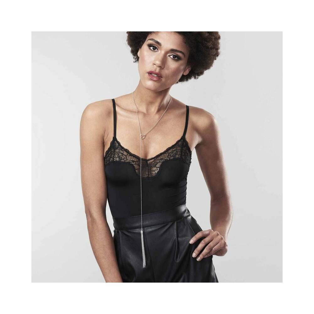 BIJOUX INDISCRETS - COLAR DE CORRENTE CHICOTE MAGNIFIQUE PRATEADO