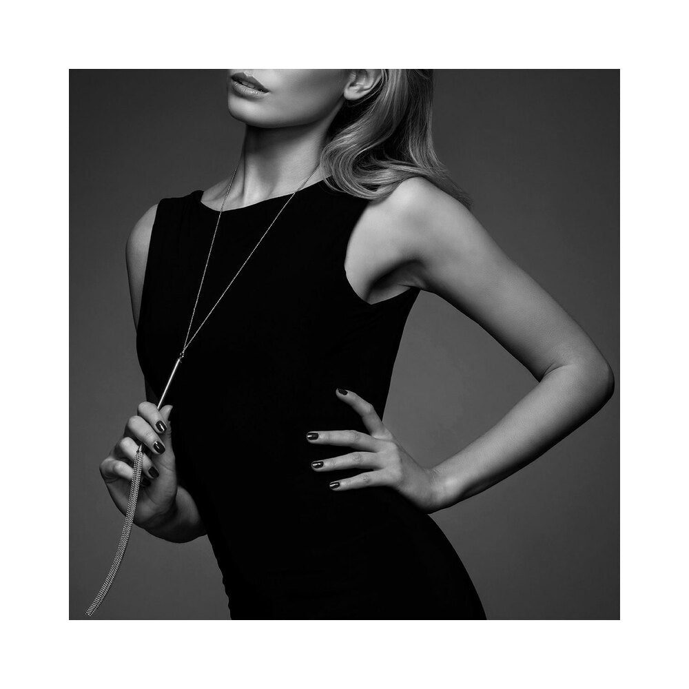 BIJOUX INDISCRETS - COLAR DE CORRENTE CHICOTE MAGNIFIQUE PRATEADO