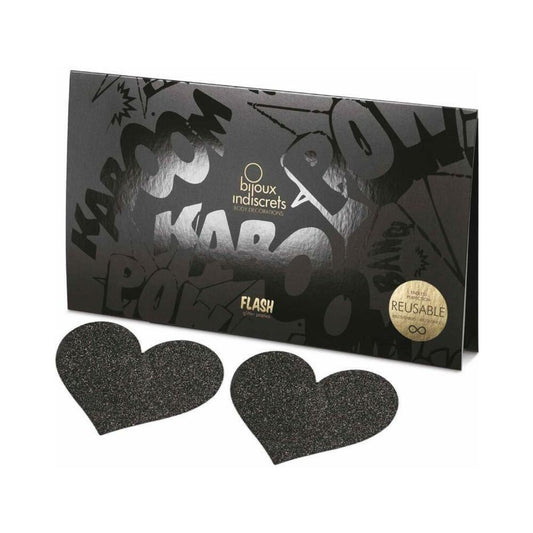 BIJOUX INDISCRETS - FLASH REUSABLE GLITTER PASTIES HEART