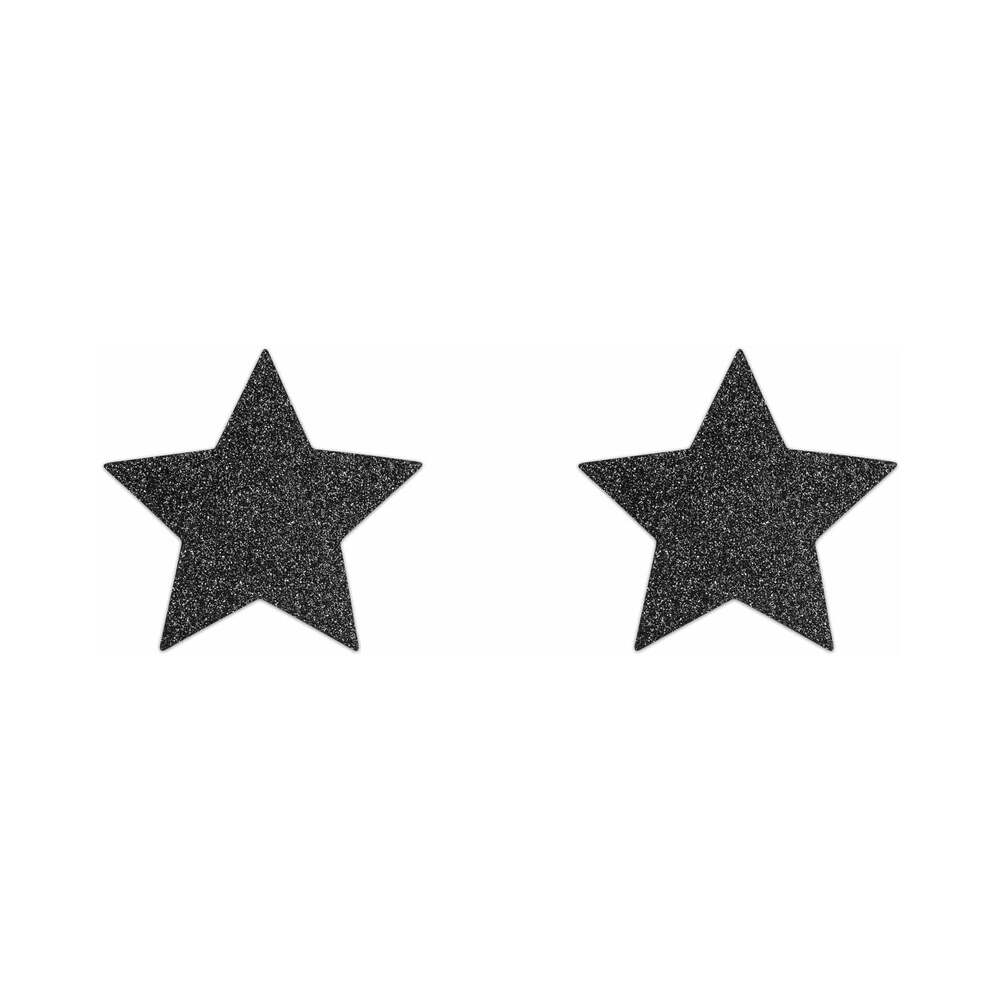 BIJOUX INDISCRETS - COBRE-MAMILOS COM GLITTER REUTILIZÁVEIS FLASH ESTRELA