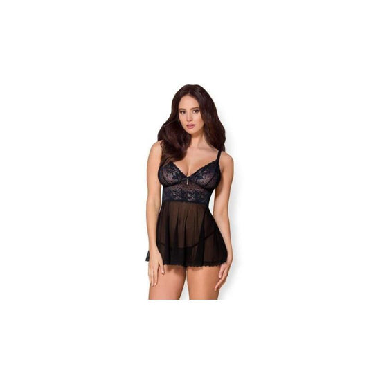 OBSESSIVE - 866-BAB-1 BABYDOLL Y TANGA L/XL