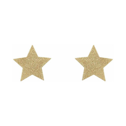 BIJOUX INDISCRETS - COBRE-MAMILOS COM GLITTER REUTILIZÁVEIS FLASH ESTRELA