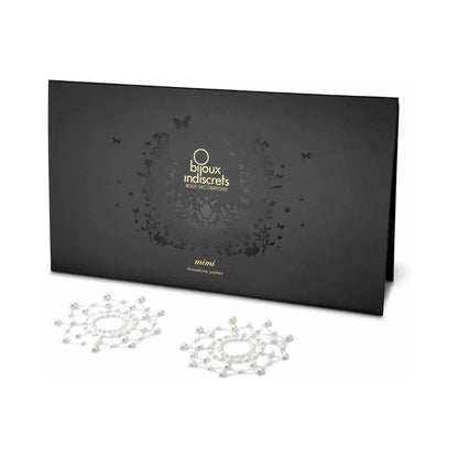 BIJOUX INDISCRETS - MIMI RHINESTONE PASTIES CIRCLES PEARL