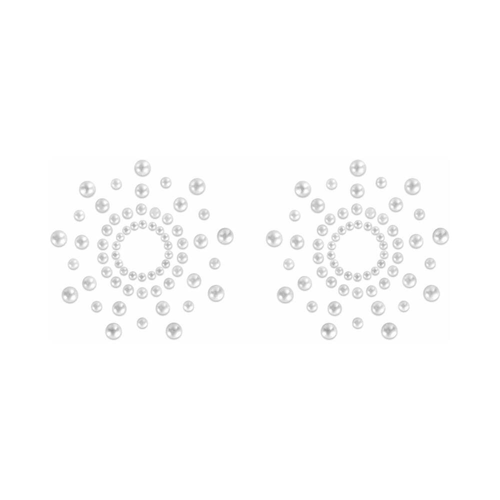 BIJOUX INDISCRETS - MIMI RHINESTONE PASTIES CIRCLES PEARL