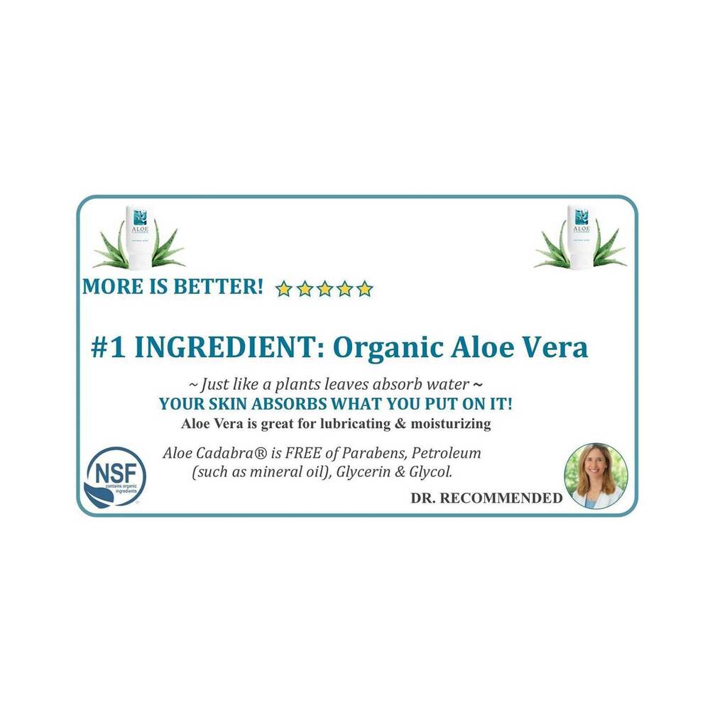 ALOE CADABRA - NATURAL ALOE LUBRICANT 2.5 OZ.