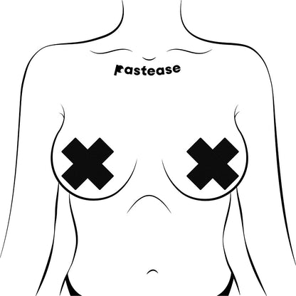 PASTEASE - CROSSES PASTIES BLACK