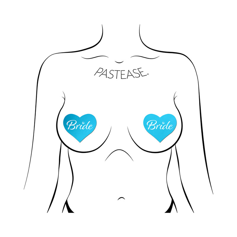 PASTEASE - BRIDE BLUE HEART PASTIES