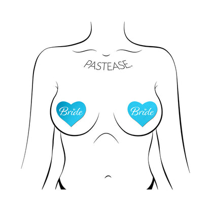 PASTEASE - BRIDE BLUE HEART PASTIES