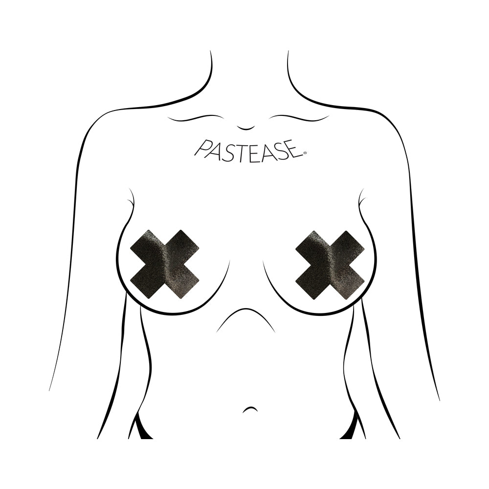 PASTEASE - EVERYDAY REUSABLE CROSSES PASTIES BLACK