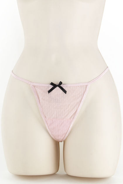 CHEMISE & G, DOT MESH PINK