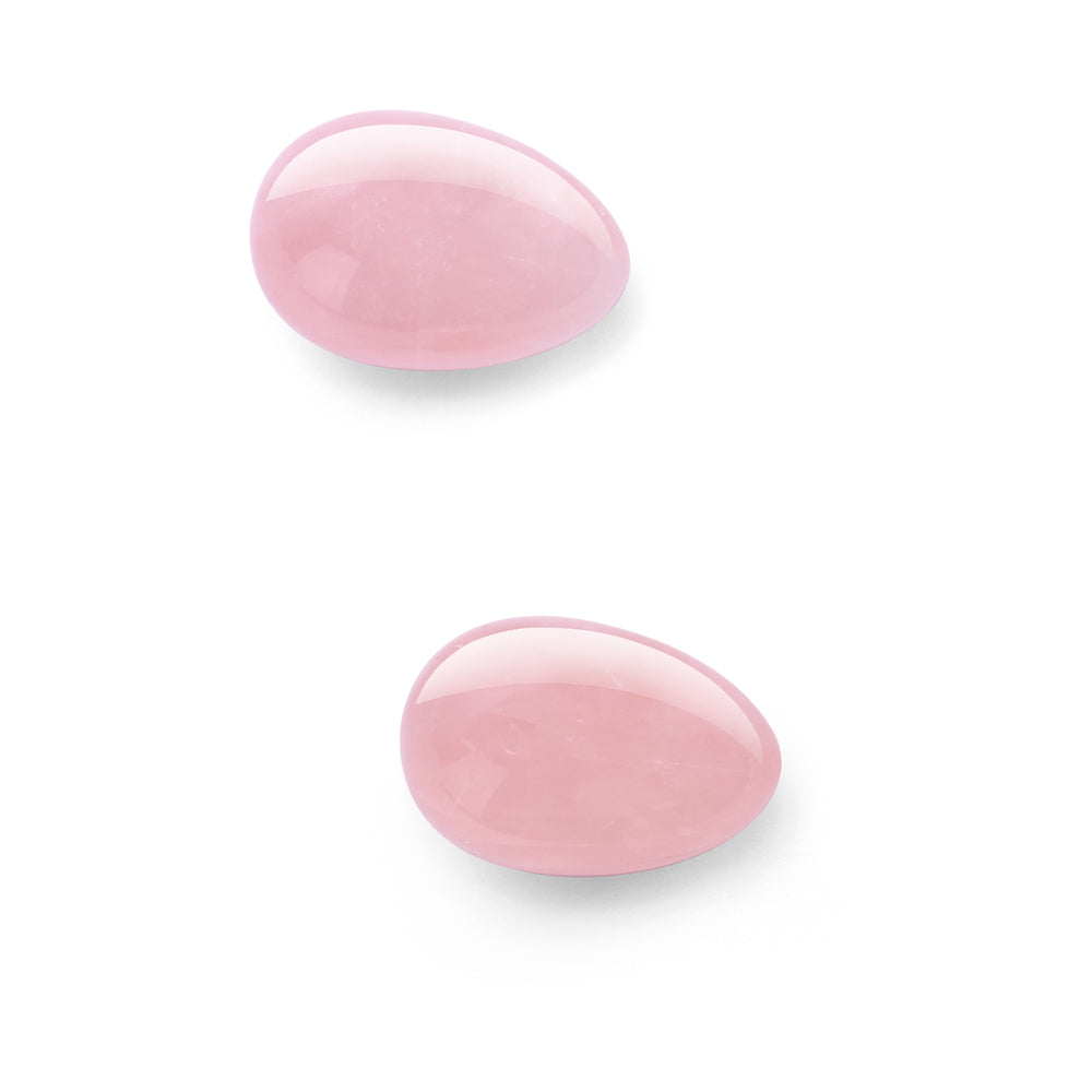 LE WAND - CRYSTAL YONI EGGS ROSE QUARTZ