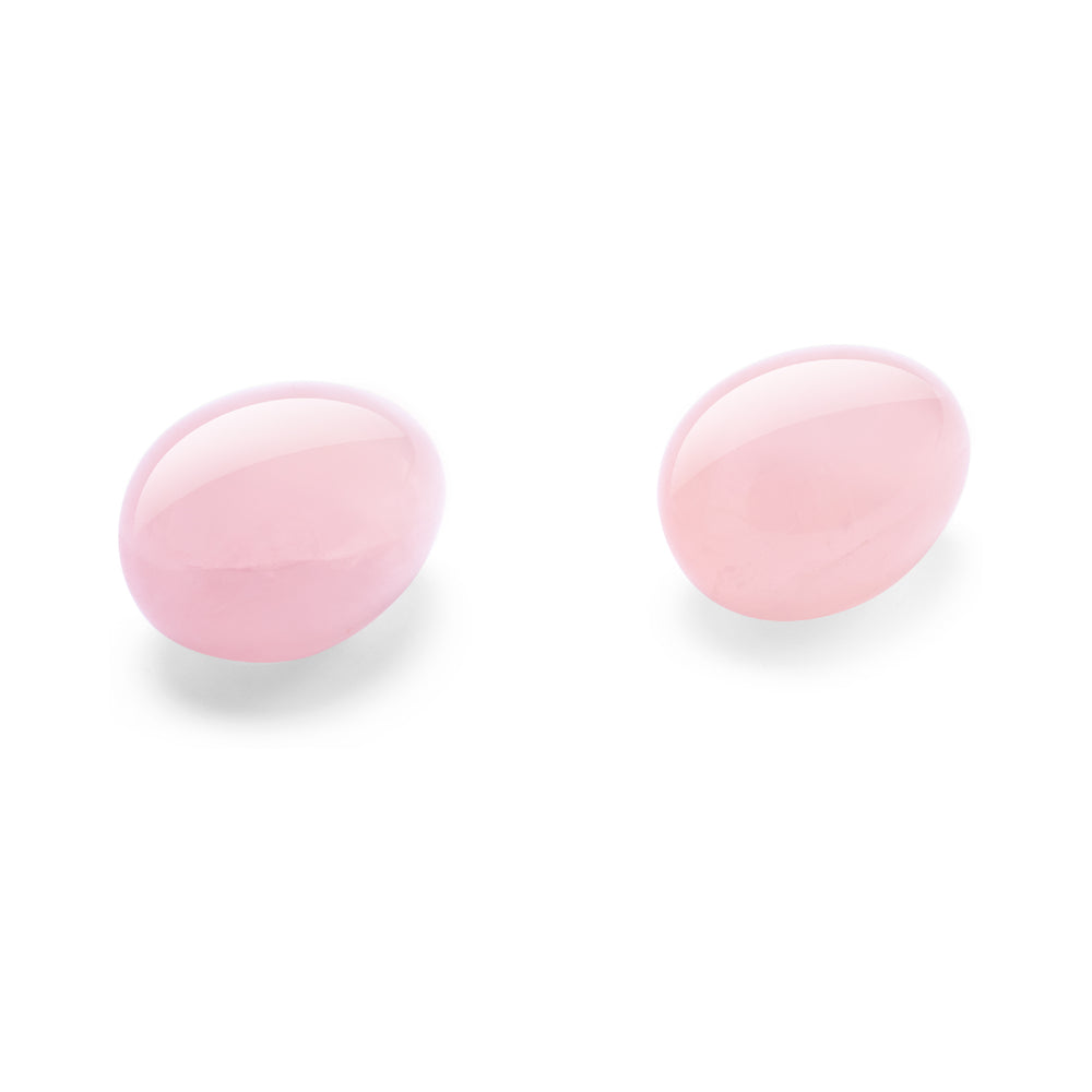 LE WAND - CRYSTAL YONI EGGS ROSE QUARTZ