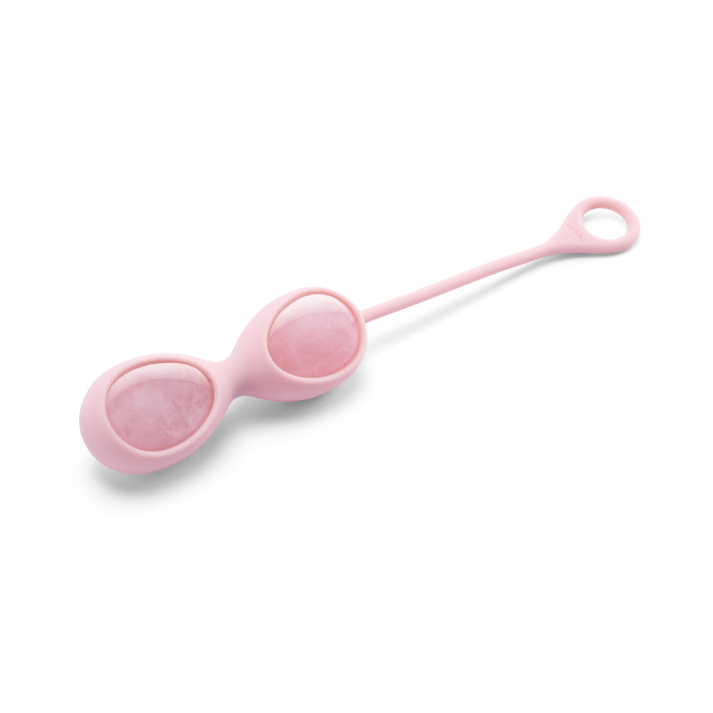 LE WAND - CRYSTAL YONI EGGS ROSE QUARTZ