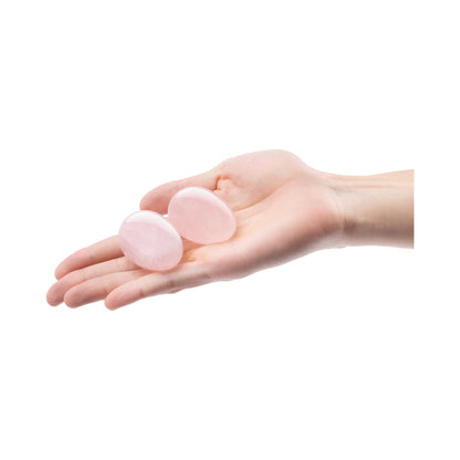 LE WAND - CRYSTAL YONI EGGS ROSE QUARTZ