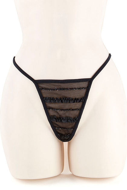 EXPOSED - TUBE DRESS & G- RUFFLE BLACK