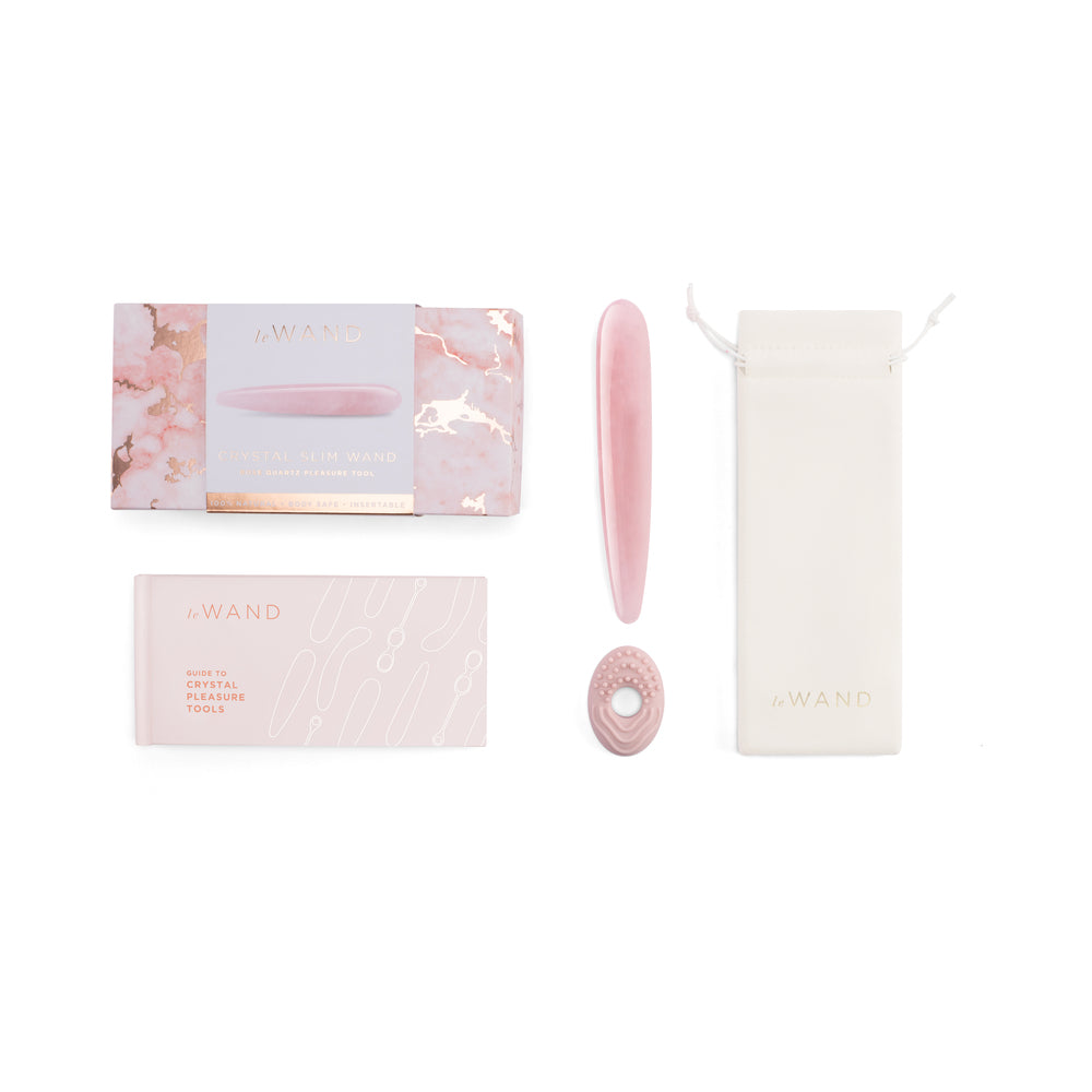 LE WAND - CRYSTAL SLIM WAND ROSE QUARTZ