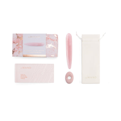LE WAND - CRYSTAL SLIM WAND ROSE QUARTZ
