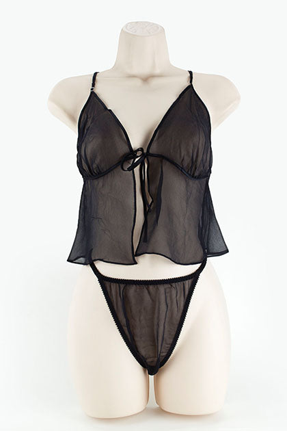 TEASER BABY DOLL 2XL NEGRO