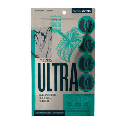 GLYDE - ULTRA LATEX CONDOMS 36-PACK