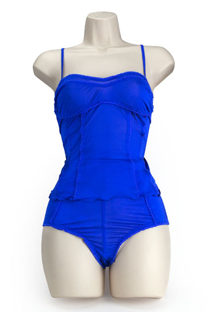 SILK SOFT CORSET COBALTO L