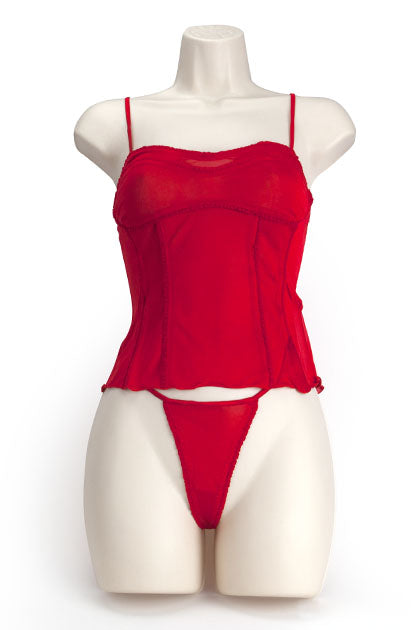 SILK SOFT CORSET ROJO