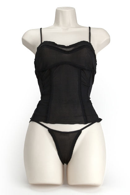 SILK SOFT CORSET NEGRO