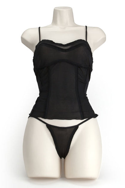 SILK SOFT CORSET NEGRO