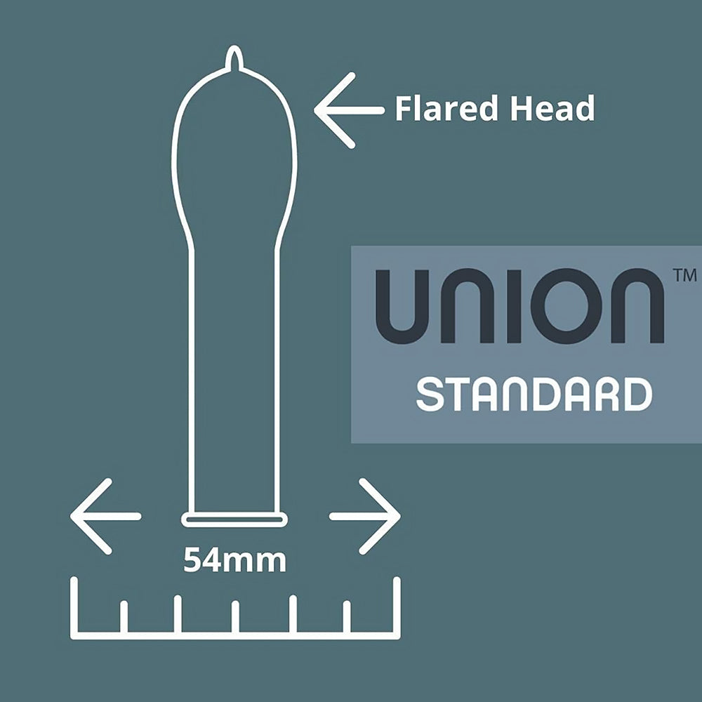 GLYDE CONDOMS - PRESERVATIVOS DE LÁTEX STANDARD UNION 12 UNIDADES