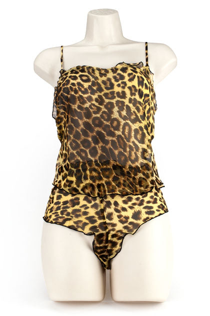 EXPOSED - CAMI/SHORT LEOPARDO L