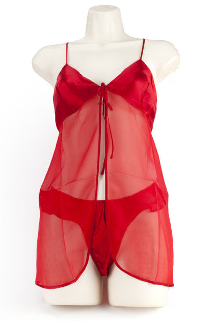 BABY DOLL THONG ROJO
