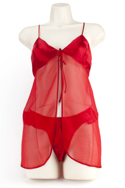 BABY DOLL THONG ROJO