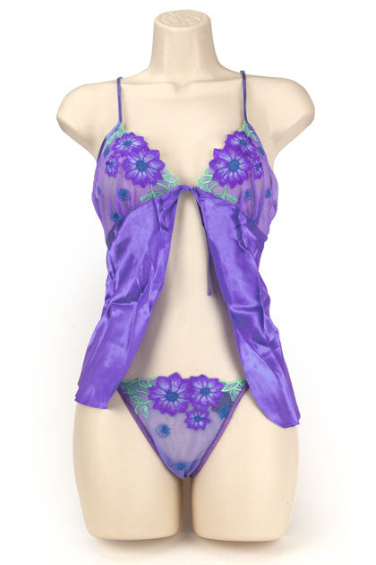 EXPOSED - BABY DOLL SET LACE LILA