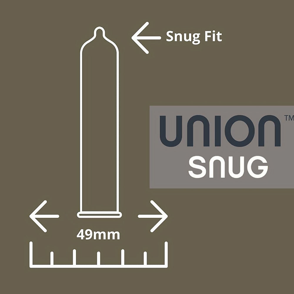 GLYDE CONDOMS - UNION SNUG LATEX CONDOMS 12-PACK