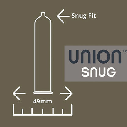 GLYDE CONDOMS - UNION SNUG LATEX CONDOMS 12-PACK