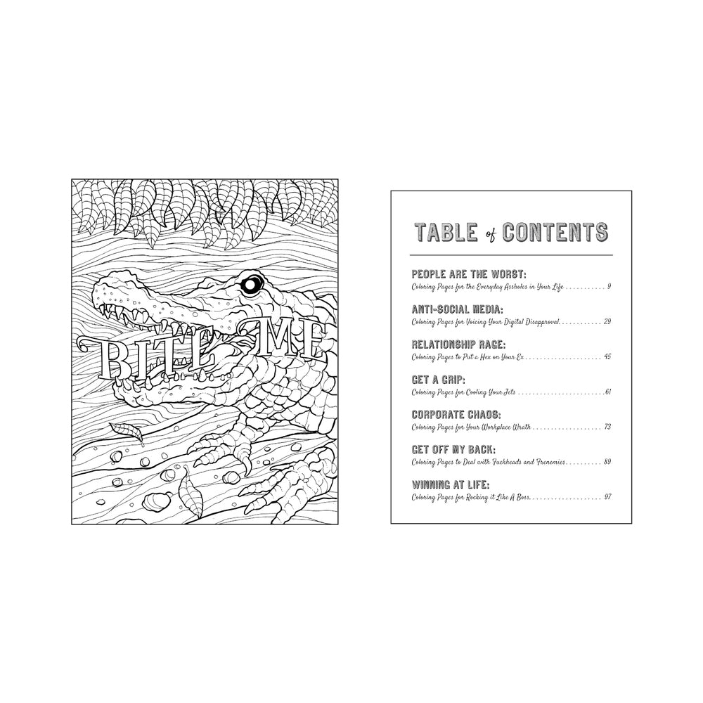 HARPER COLLINS - BITE ME, I'M COLORING! BOOK
