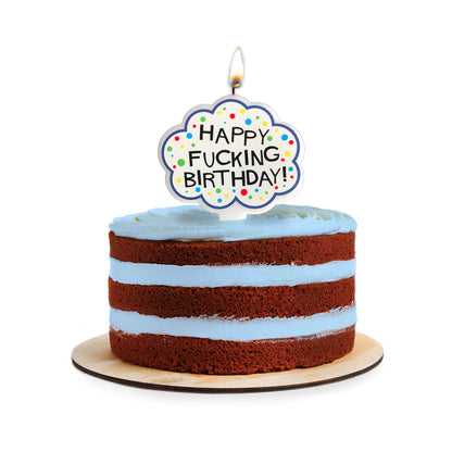 PEQUEÑO GENIO - ¡FELIZ PUTO CUMPLEAÑOS! VELA PARA ADULTOS