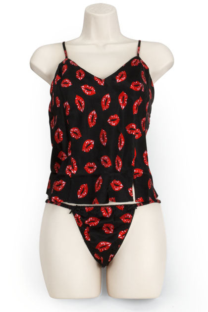 EXPOSED - CAMI/THONG SET LABIOS L