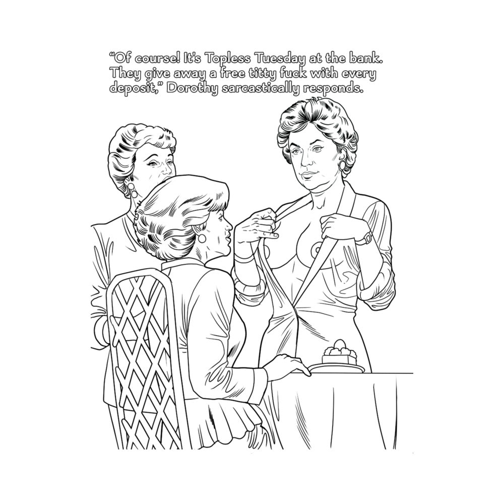 WOOD ROCKET - THE GOLDEN GILFS PORN PARODY COLORING BOOK