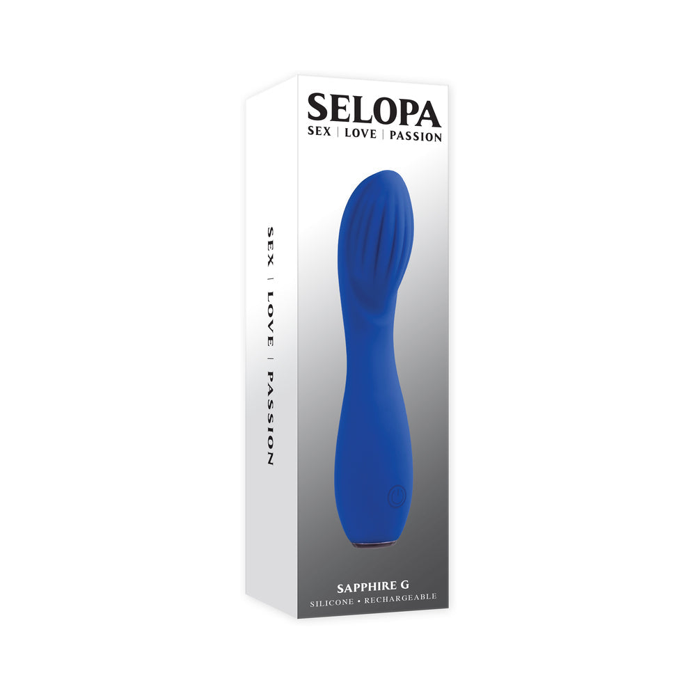 SELOPA - SAPPHIRE G RECHARGEABLE VIBE SILICONE BLUE