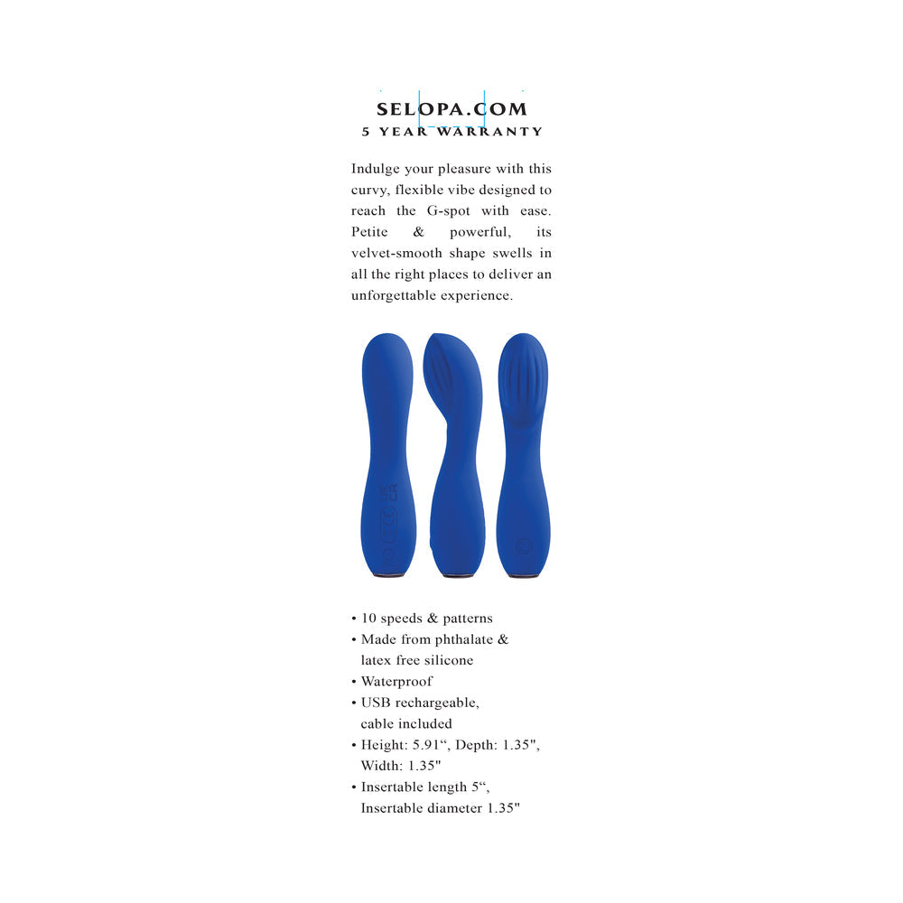 SELOPA - SAPPHIRE G RECHARGEABLE VIBE SILICONE BLUE