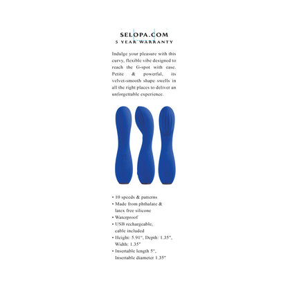 SELOPA - SAPPHIRE G RECHARGEABLE VIBE SILICONE BLUE