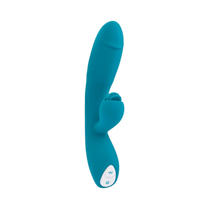 EVOLVED - FIERCE FLICKER VIBRADOR DE ESTIMULAÇÃO DUPLA RECARREGÁVEL EM SILICONE AZUL-PETRÓLEO