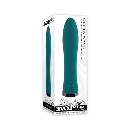 EVOLVED - VIBRADOR RECARREGÁVEL ULTRA WAVE TURQUESA