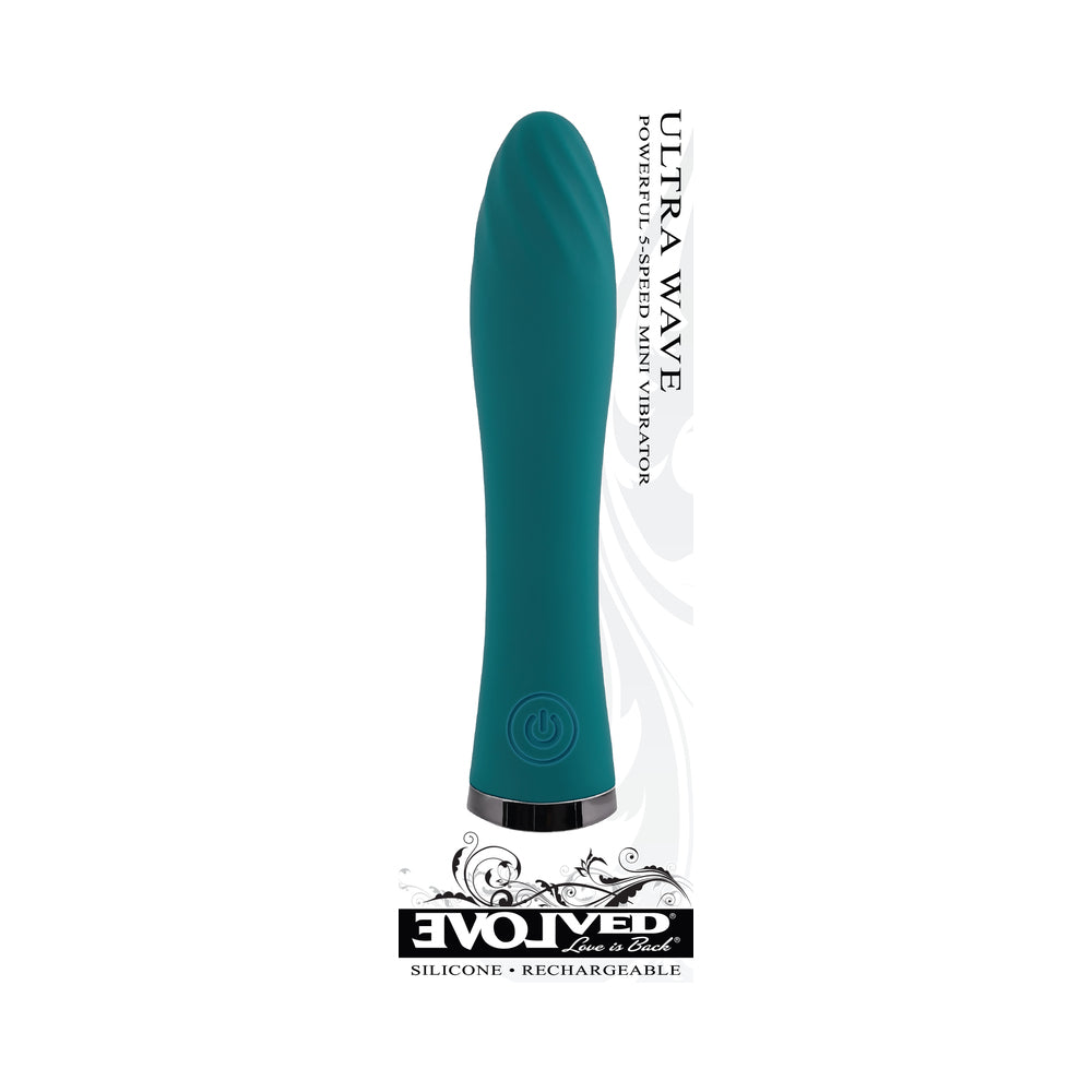 EVOLVED - VIBRADOR RECARREGÁVEL ULTRA WAVE TURQUESA