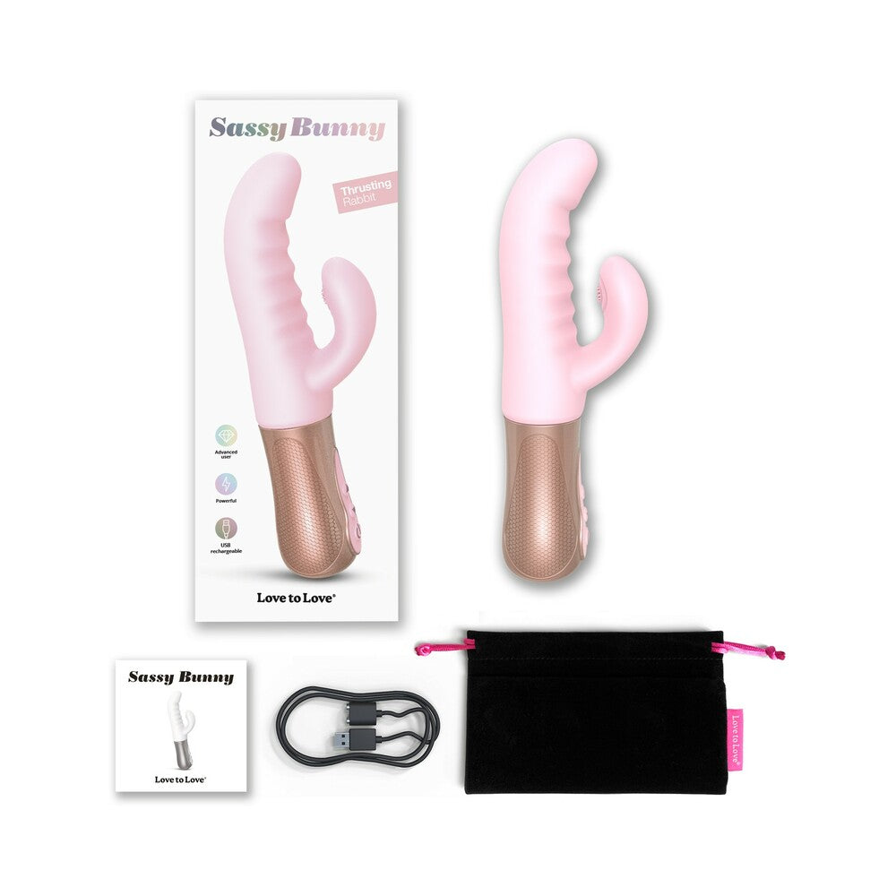 LOVELY PLANET - LOVE TO LOVE SASSY BUNNY COELHO VIBRADOR ROSA BEBÉ