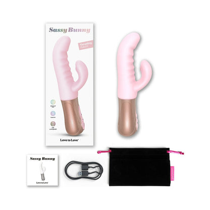 LOVELY PLANET - LOVE TO LOVE SASSY BUNNY COELHO VIBRADOR ROSA BEBÉ